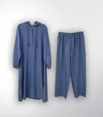 Keten Kapüşonlu Takım - Görsel 2